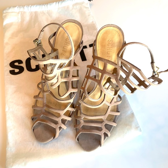 Schutz Juliana Heel Sandal in Tanino Leather - Picture 3 of 6